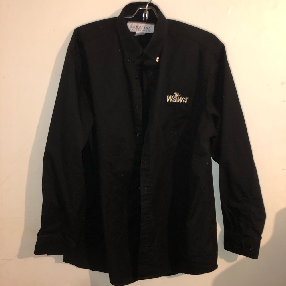 WAWA Employee longsleeve black shirt Mens Large